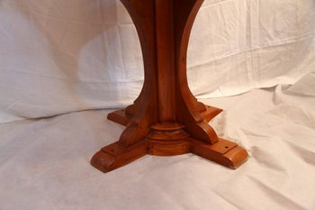 Mahogany Liner Table / Pedestal Table, 20th century