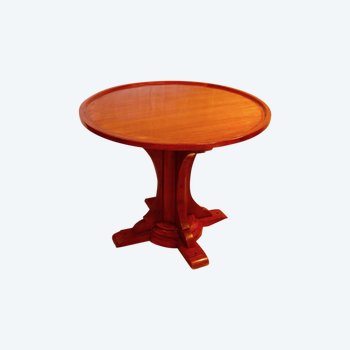 Mahogany Liner Table / Pedestal Table, 20th century