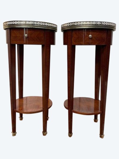 Paire de tables de chevets de style Directoire - Louis XVI