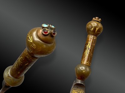 Dagger called Kard, Agate handle, Türkiye, Ottoman period. 19th century.