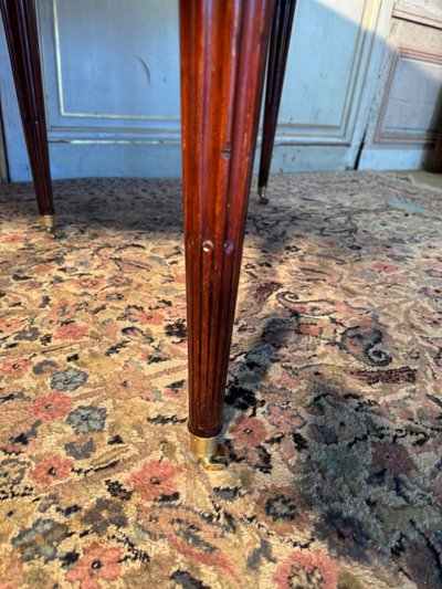 Grande table de salle à manger d époque Louis XVI en acajou 18 eme 