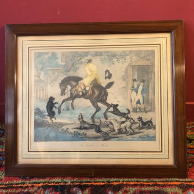 D'après Carle Vernet, deux gravures hippiques satyriques