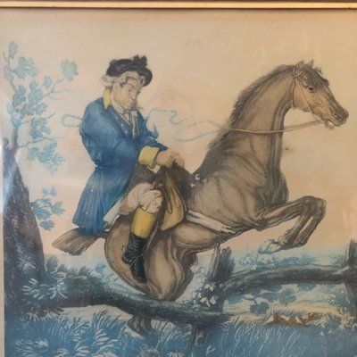 D'après Carle Vernet, deux gravures hippiques satyriques