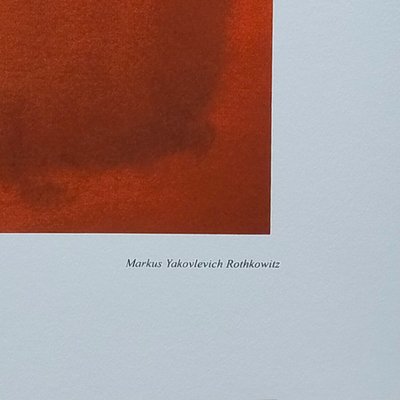 1980s Gorgeous Mark Rothko Limited Edition Lithograph