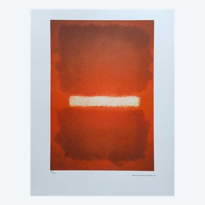 1980s Gorgeous Mark Rothko Limited Edition Lithograph