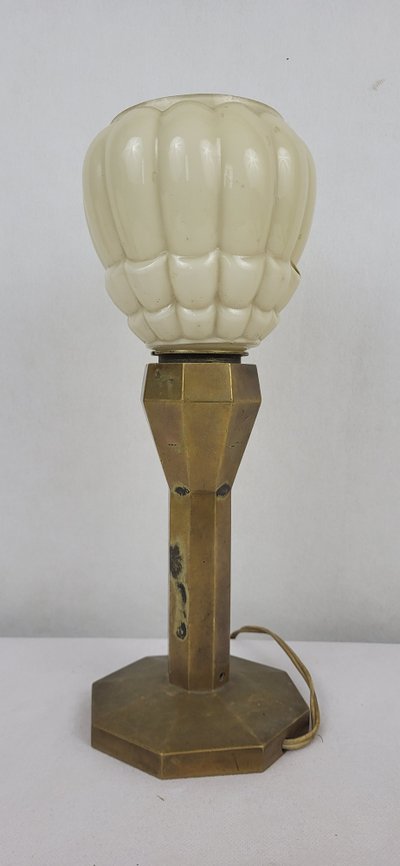 Lampada in bronzo Art Déco