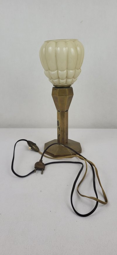 Lampada in bronzo Art Déco