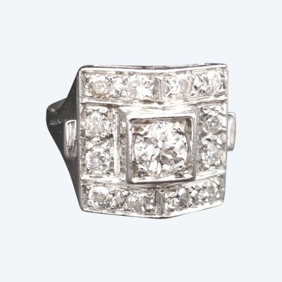 Art-Deco-Diamantring 1,35 Karat.