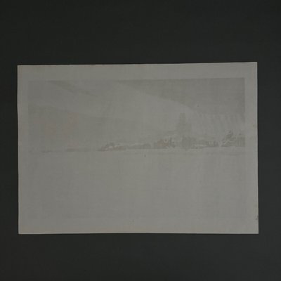 Lithograph on China paper by Henri Rivière Les Fortifications