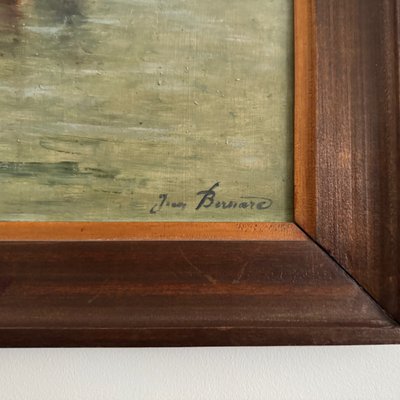 Öl auf Leinwand XX. Fischerboote von Jean Bernard Saint-Nazaire