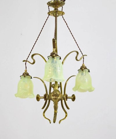 Attributed to William Arthur Smith (w.a.s.) Benson (1854-1924) Art And Craft Chandelier