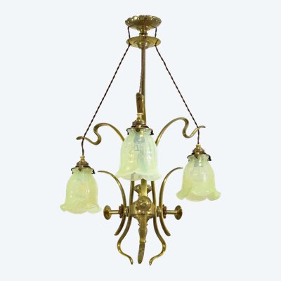 Attributed to William Arthur Smith (w.a.s.) Benson (1854-1924) Art And Craft Chandelier
