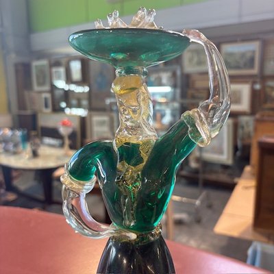 Figura di popolana in vetro Murano anni 40. Scultura fornace Salviati . H 34 strepitosa 