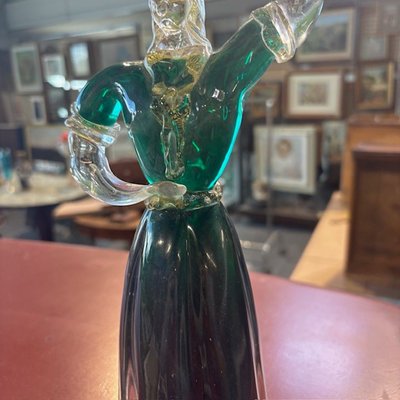 Figura di popolana in vetro Murano anni 40. Scultura fornace Salviati . H 34 strepitosa 
