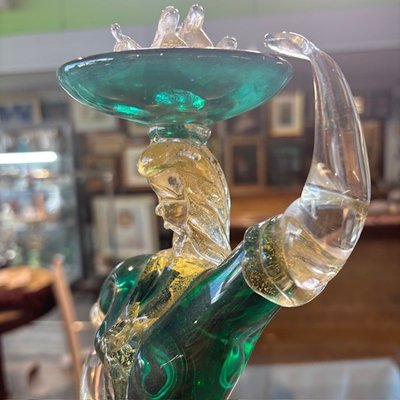 Figura di popolana in vetro Murano anni 40. Scultura fornace Salviati . H 34 strepitosa 
