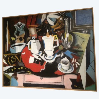 H.S.T. Roland CHANCO, "Nature Morte à la Cafetière" (Tote Natur mit Kaffeekanne)