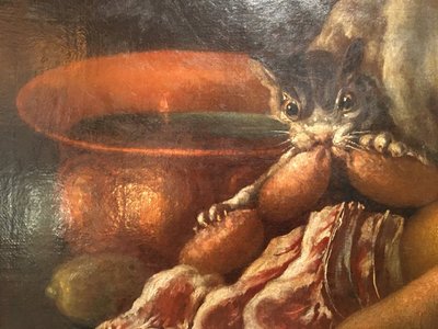 H.S.T. Nature Morte "Aux Chats", Ende des 17. Jahrhunderts