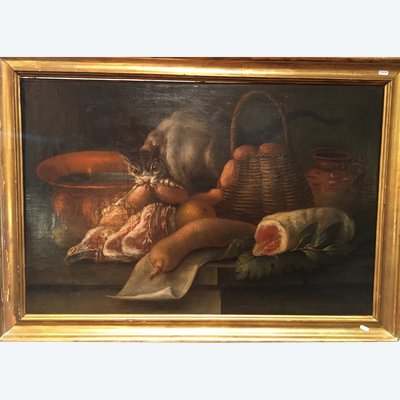 H.S.T. Nature Morte "Aux Chats", Ende des 17. Jahrhunderts