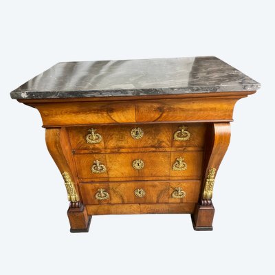 Cassettone impero, mogano, XIX secolo