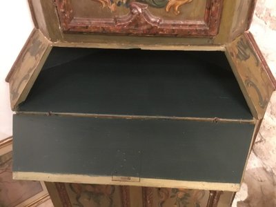 Painted 19th Century Corner Cabinet, Italy