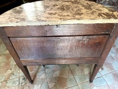 Kleine Kommode Halbmond Epoche Louis XVI