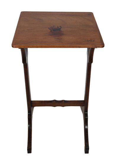 Émile Gallé, set of four nesting tables