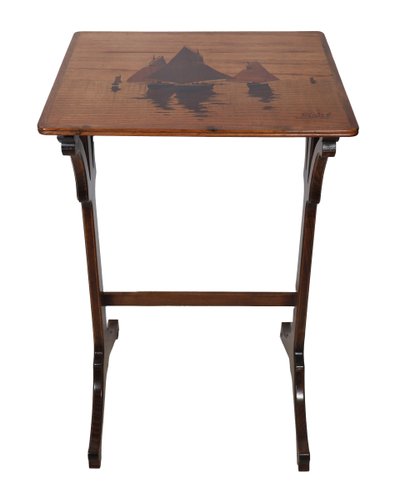 Émile Gallé, set of four nesting tables