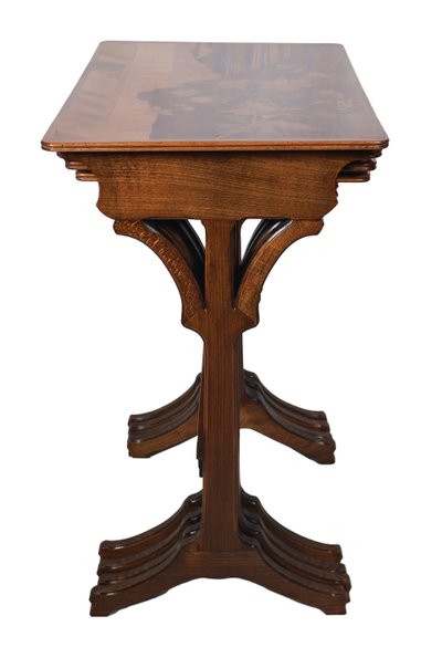 Émile Gallé, set of four nesting tables