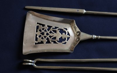 Fireplace set, 19th century