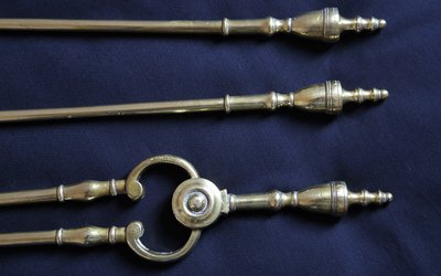 Fireplace set, 19th century