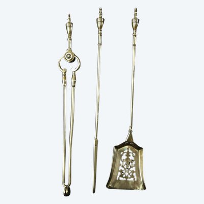 Fireplace set, 19th century