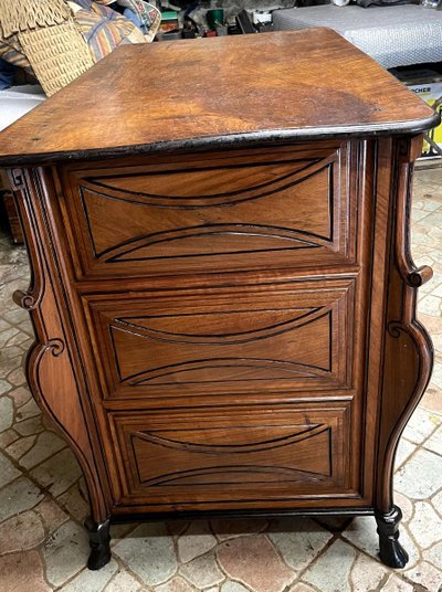 Regency Commode Dite "Mazarine" In Nussbaum