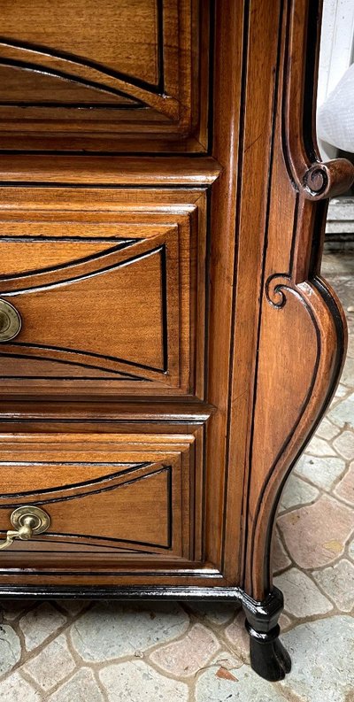 Regency Commode Dite "Mazarine" In Nussbaum