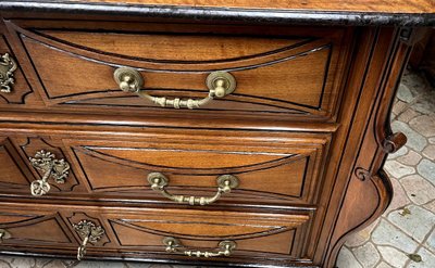 Regency Commode Dite "Mazarine" In Nussbaum