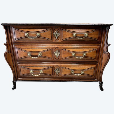 Regency Commode Dite "Mazarine" In Nussbaum