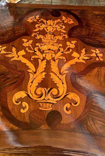 Mazarin Schreibtisch In Nussbaum Und Ahorn
