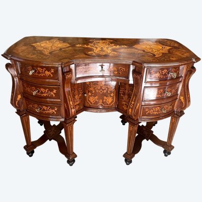 Mazarin Schreibtisch In Nussbaum Und Ahorn
