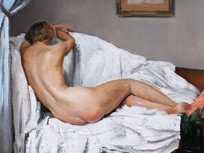 Georges Léo Nicolas DEGORCE, Liegender Akt, von hinten