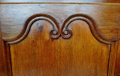Cabinet front in oak.  