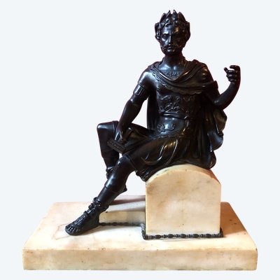 Imperatore romano, bronzo, XIX secolo