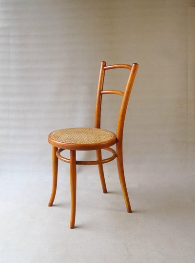 Sedia THONET N° 142- 1/2 del 1905 con rivestimento in canna da zucchero