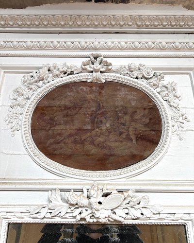 Louis XVI style trumeau with sanguine 141.5x261x21cm