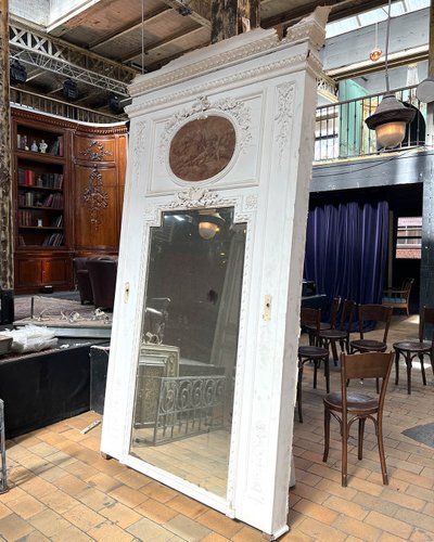 Louis XVI style trumeau with sanguine 141.5x261x21cm