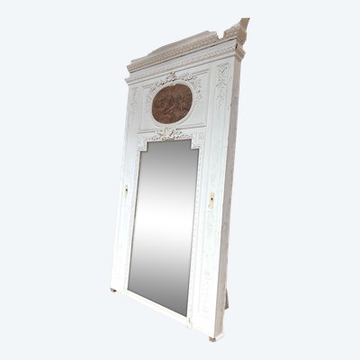 Louis XVI style trumeau with sanguine 141.5x261x21cm