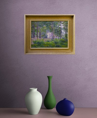 Bois près de Meudon (Versailles), Öl auf Tafel von Fritz Van Loo (1871-1957)