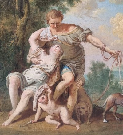 Anicet Charles Gabriel LEMONNIER (Attributed to) - Venus and Adonis