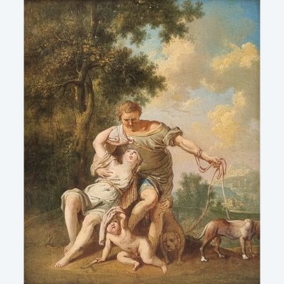 Anicet Charles Gabriel LEMONNIER (Attributed to) - Venus and Adonis
