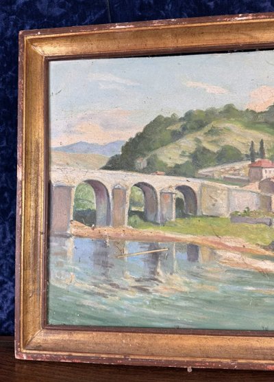 Morel : tableau huile sur panneau époque circa 1900