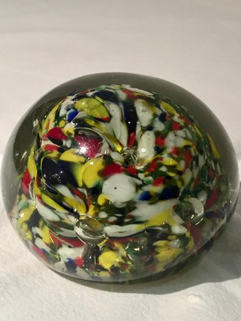 Sulfure / Boule De Verre Murano, XXe Siècle