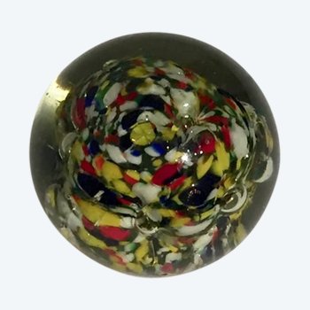 Sulfure / Boule De Verre Murano, XXe Siècle